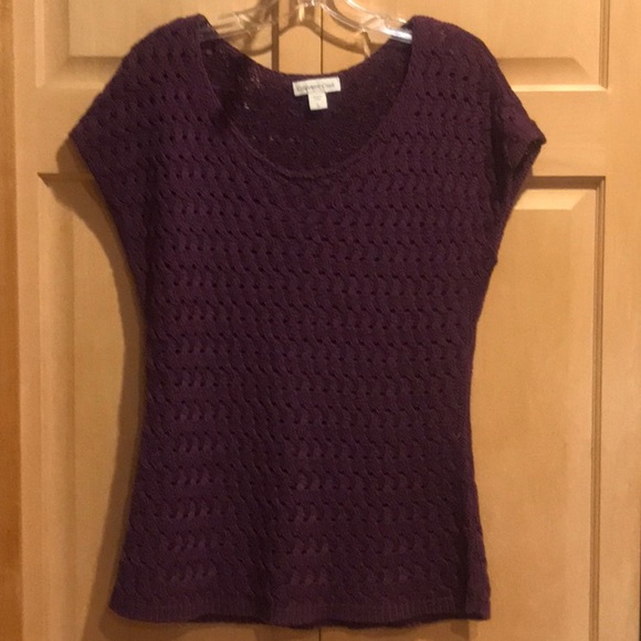 Coldwater Creek Sweaters - Coldwater Creek Purple Scoop Neck Sweater